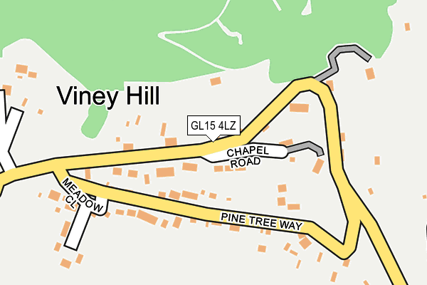 GL15 4LZ map - OS OpenMap – Local (Ordnance Survey)