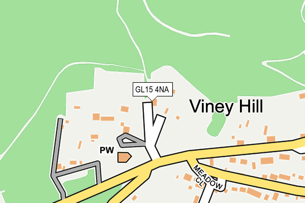GL15 4NA map - OS OpenMap – Local (Ordnance Survey)
