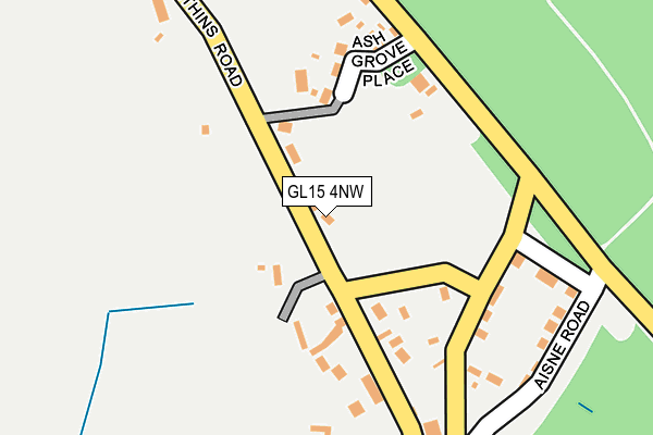 GL15 4NW map - OS OpenMap – Local (Ordnance Survey)