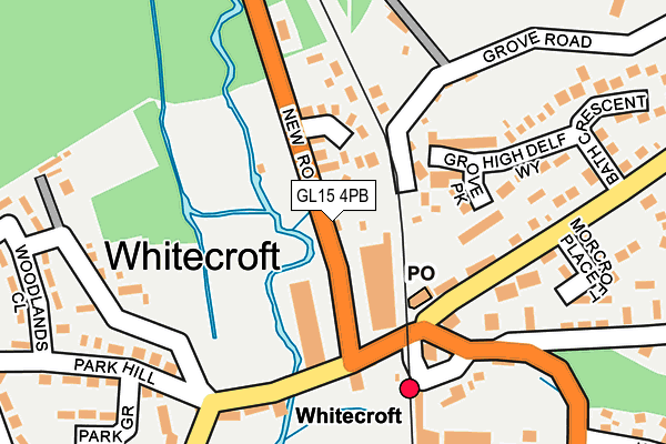 GL15 4PB map - OS OpenMap – Local (Ordnance Survey)