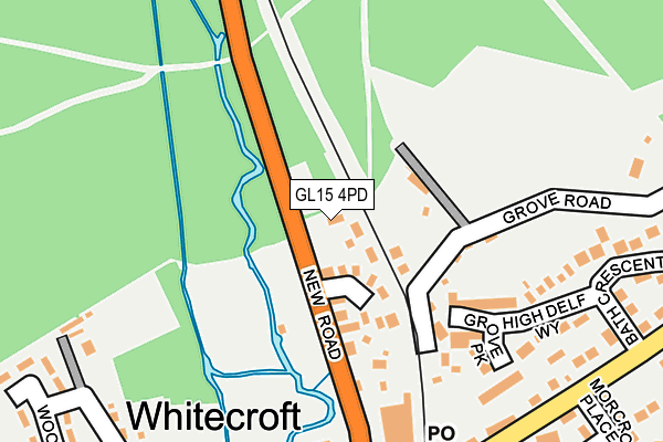 GL15 4PD map - OS OpenMap – Local (Ordnance Survey)