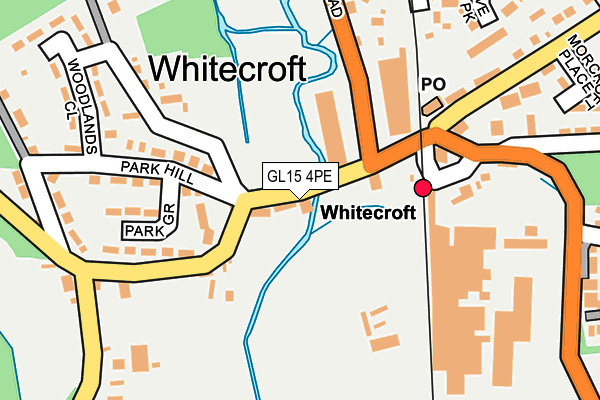 GL15 4PE map - OS OpenMap – Local (Ordnance Survey)