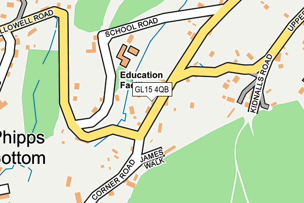 GL15 4QB map - OS OpenMap – Local (Ordnance Survey)