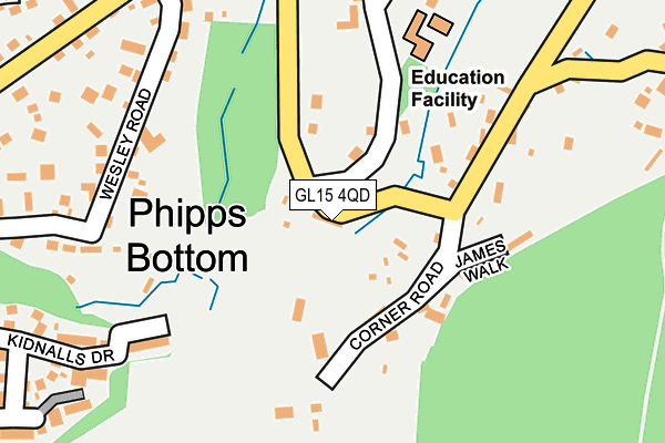 GL15 4QD map - OS OpenMap – Local (Ordnance Survey)