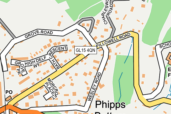 GL15 4QN map - OS OpenMap – Local (Ordnance Survey)