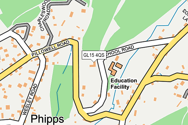GL15 4QS map - OS OpenMap – Local (Ordnance Survey)