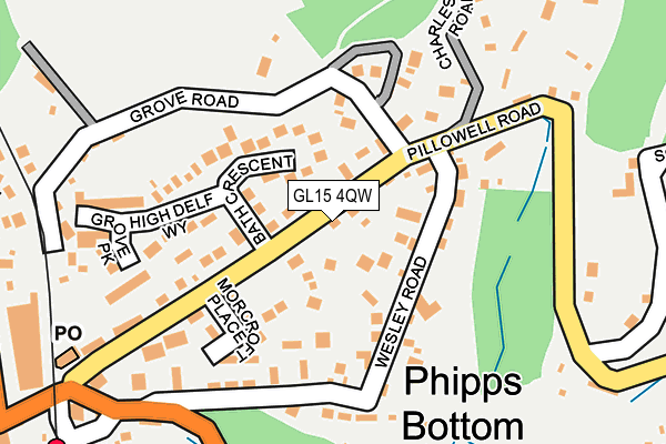 GL15 4QW map - OS OpenMap – Local (Ordnance Survey)