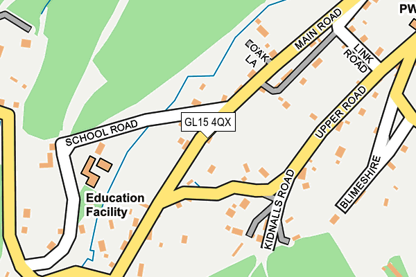 GL15 4QX map - OS OpenMap – Local (Ordnance Survey)