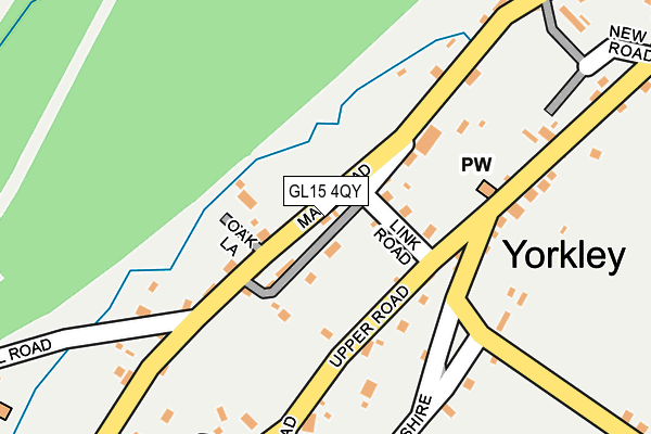 GL15 4QY map - OS OpenMap – Local (Ordnance Survey)
