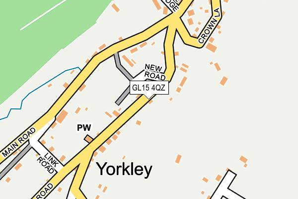 GL15 4QZ map - OS OpenMap – Local (Ordnance Survey)