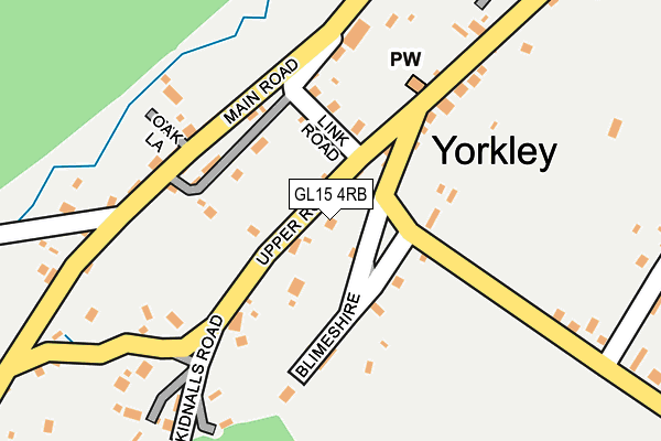 GL15 4RB map - OS OpenMap – Local (Ordnance Survey)