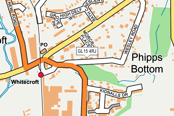 GL15 4RJ map - OS OpenMap – Local (Ordnance Survey)