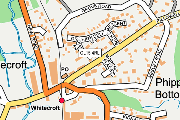 GL15 4RL map - OS OpenMap – Local (Ordnance Survey)