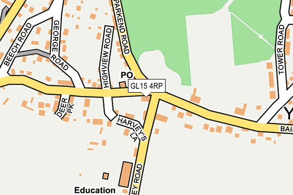 GL15 4RP map - OS OpenMap – Local (Ordnance Survey)