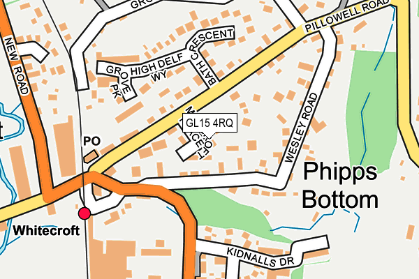 GL15 4RQ map - OS OpenMap – Local (Ordnance Survey)