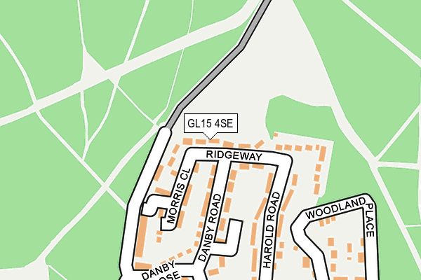 GL15 4SE map - OS OpenMap – Local (Ordnance Survey)