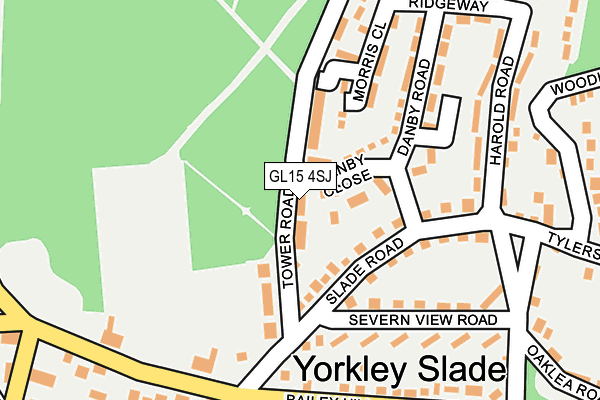 GL15 4SJ map - OS OpenMap – Local (Ordnance Survey)