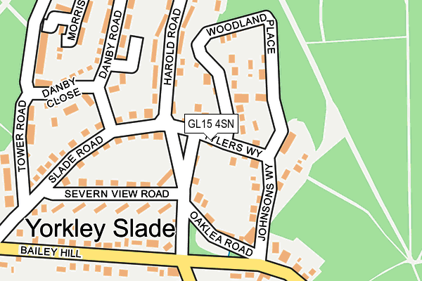 GL15 4SN map - OS OpenMap – Local (Ordnance Survey)