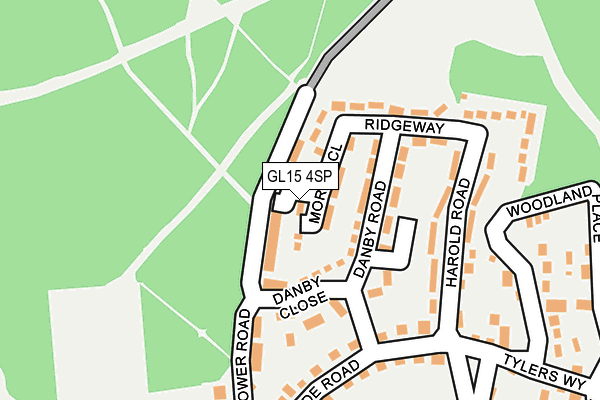 GL15 4SP map - OS OpenMap – Local (Ordnance Survey)