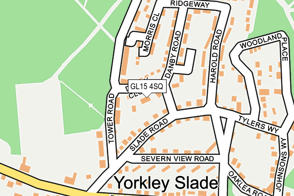 GL15 4SQ map - OS OpenMap – Local (Ordnance Survey)