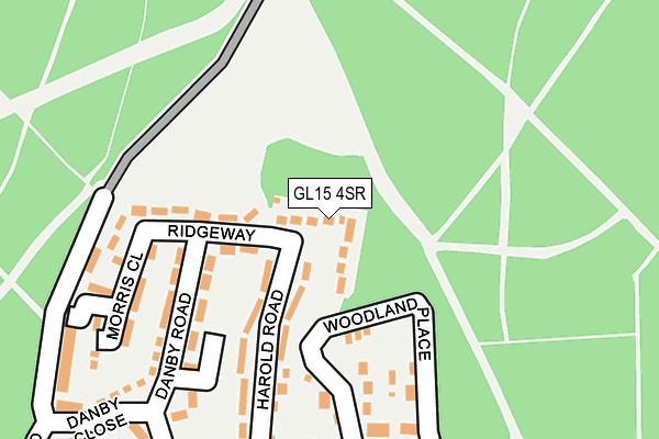 GL15 4SR map - OS OpenMap – Local (Ordnance Survey)
