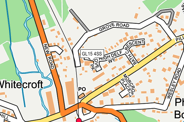GL15 4SS map - OS OpenMap – Local (Ordnance Survey)