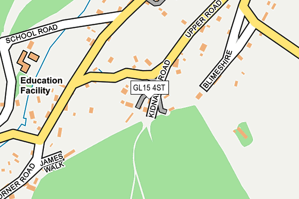 GL15 4ST map - OS OpenMap – Local (Ordnance Survey)
