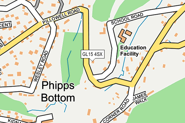 GL15 4SX map - OS OpenMap – Local (Ordnance Survey)