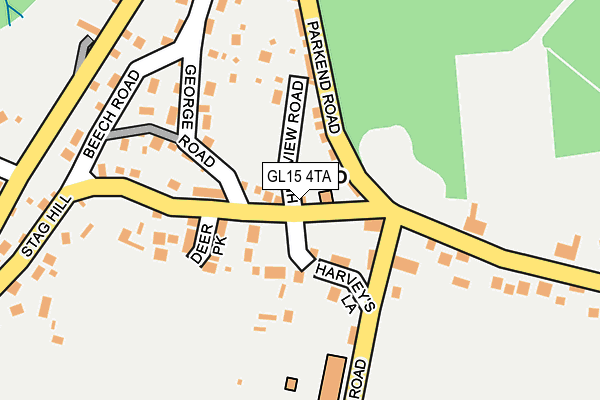 GL15 4TA map - OS OpenMap – Local (Ordnance Survey)