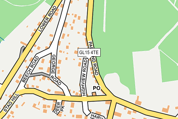 GL15 4TE map - OS OpenMap – Local (Ordnance Survey)