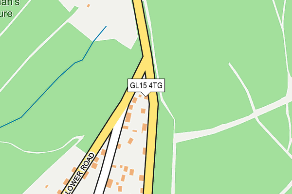 GL15 4TG map - OS OpenMap – Local (Ordnance Survey)