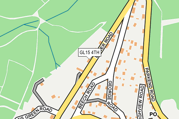 GL15 4TH map - OS OpenMap – Local (Ordnance Survey)