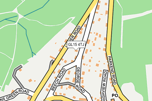 GL15 4TJ map - OS OpenMap – Local (Ordnance Survey)