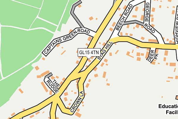 GL15 4TN map - OS OpenMap – Local (Ordnance Survey)