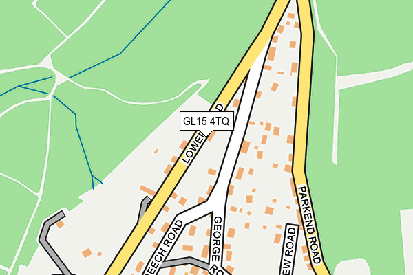 GL15 4TQ map - OS OpenMap – Local (Ordnance Survey)