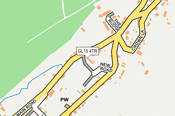 GL15 4TR map - OS OpenMap – Local (Ordnance Survey)
