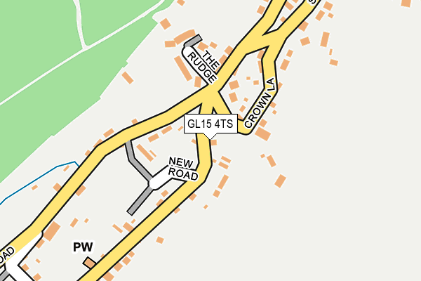 GL15 4TS map - OS OpenMap – Local (Ordnance Survey)