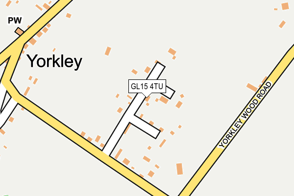 GL15 4TU map - OS OpenMap – Local (Ordnance Survey)