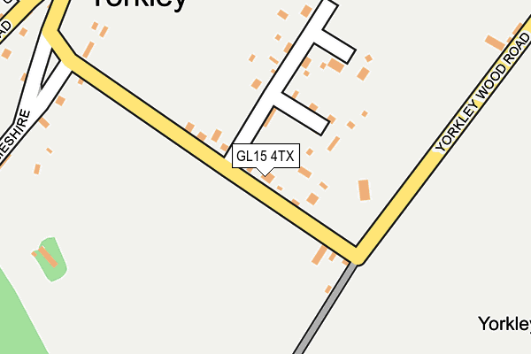 GL15 4TX map - OS OpenMap – Local (Ordnance Survey)