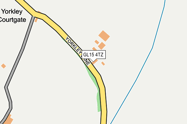 GL15 4TZ map - OS OpenMap – Local (Ordnance Survey)