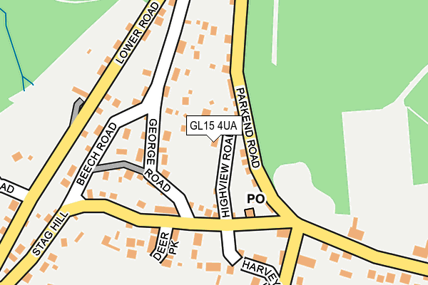 GL15 4UA map - OS OpenMap – Local (Ordnance Survey)