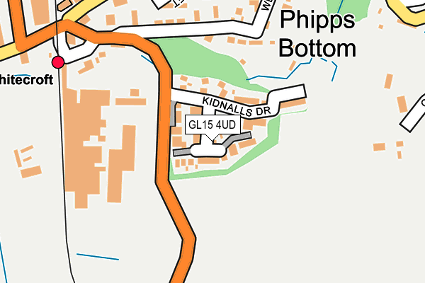 GL15 4UD map - OS OpenMap – Local (Ordnance Survey)