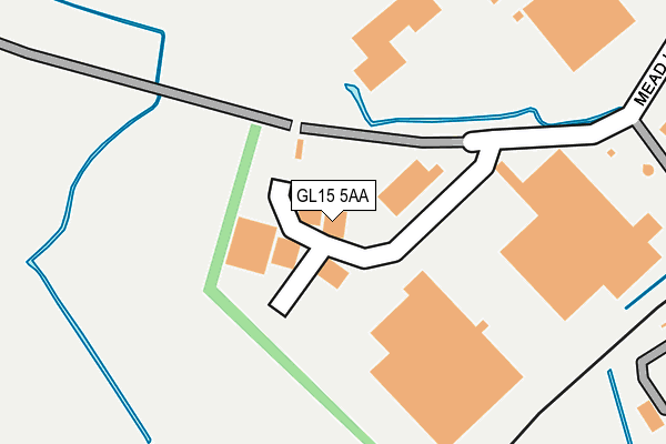 GL15 5AA map - OS OpenMap – Local (Ordnance Survey)