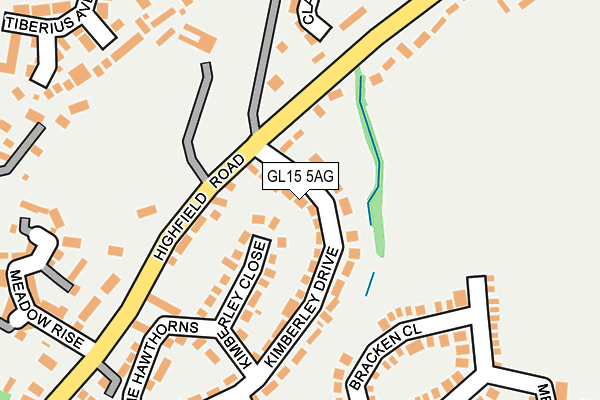 GL15 5AG map - OS OpenMap – Local (Ordnance Survey)