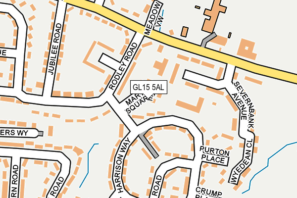 GL15 5AL map - OS OpenMap – Local (Ordnance Survey)