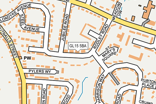 GL15 5BA map - OS OpenMap – Local (Ordnance Survey)