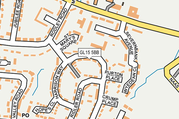 GL15 5BB map - OS OpenMap – Local (Ordnance Survey)