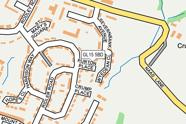 GL15 5BD map - OS OpenMap – Local (Ordnance Survey)