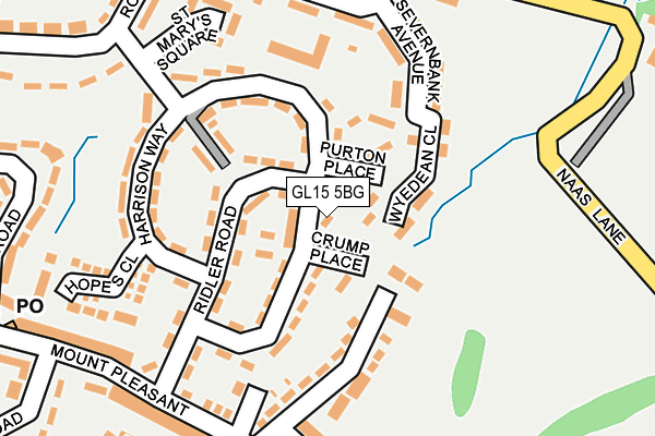 GL15 5BG map - OS OpenMap – Local (Ordnance Survey)