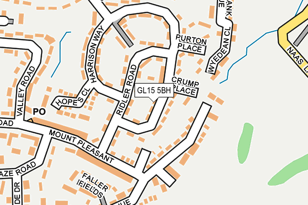 GL15 5BH map - OS OpenMap – Local (Ordnance Survey)